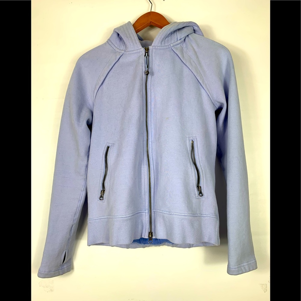 Lululemon baby blue zip up hoodie